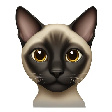 black siamese cat sticker