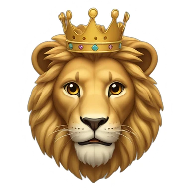 Lion avec une couronne sticker