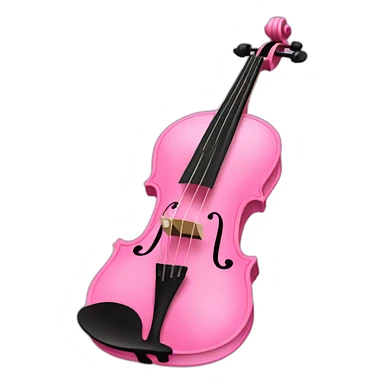pink violin sticker