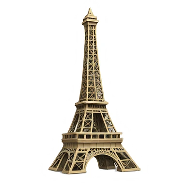 Eiffel Tower like a Christmas tree sticker