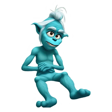 blue grinch knee surgery meme emoji sticker