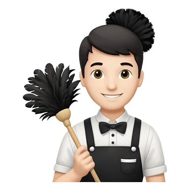 male maid sticker