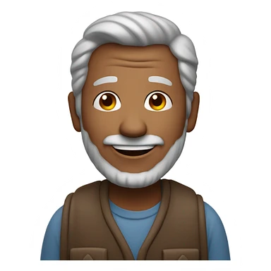 55 year old man with a big heart and love in his eyes sticker