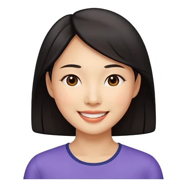 asian woman sticker