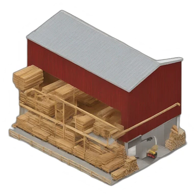 modern lumber factory sticker
