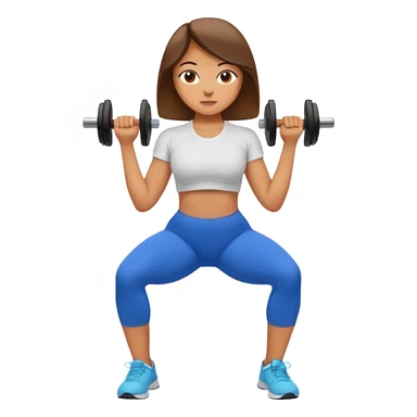 girl working out glutes shirt on sticker