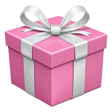 pink gift box sticker