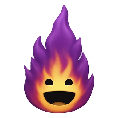 Purple Fire sticker