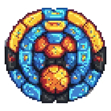TeamTitoine logo, bold and simple pixel art style, suitable for Discord emoji sticker