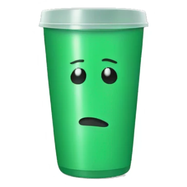 Green tumbler sticker