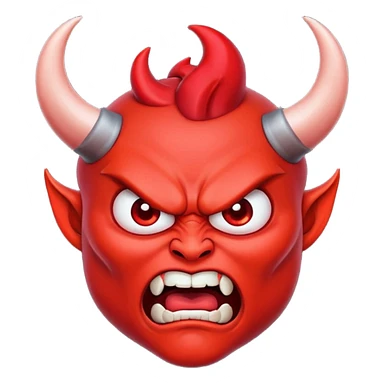 Evil emoji sticker