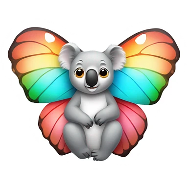 Koala riding a butterfly  sticker