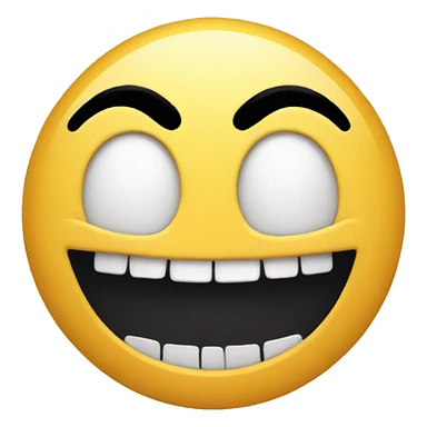 Emoji with black teeth sticker