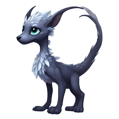  Cute Edgy Realistic Rare Fantasy eldritch ethereal Slim Vernid-Trico-Melprin-species by LiLaiRa, by Falvie, full body sticker