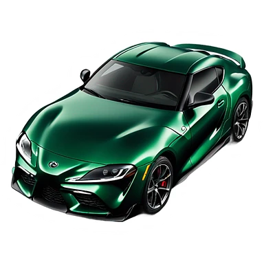 Toyota Supra new dark green sticker
