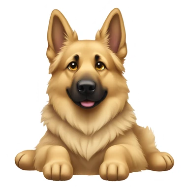 Blond German shepherd cute sticker