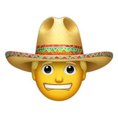 Donald Trump with sombrero sticker