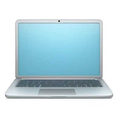 pale blue laptop sticker