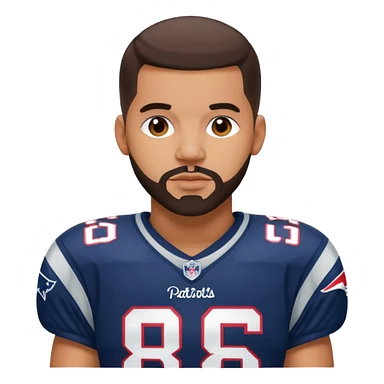 Drake Lee Maye in patriots uniform sticker