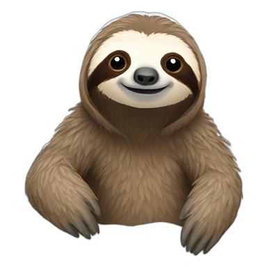 Sloth in a snowy place  sticker