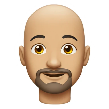 Bald man wearing tattoos  sticker