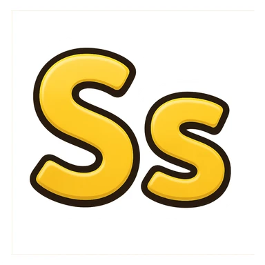 emoji style letter Ss sticker