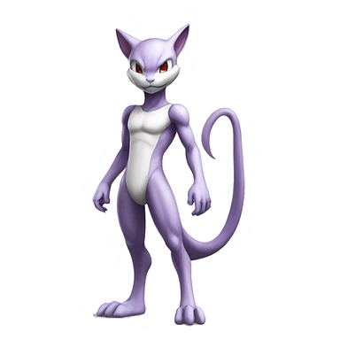 Anthro Mewtwo-Pokémon full body sticker