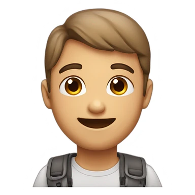 blushing and smiling but with eyes open sticker