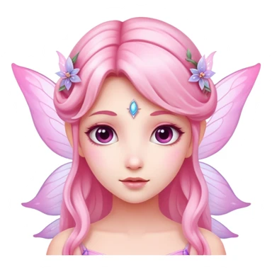 pink ethereal fairy  sticker