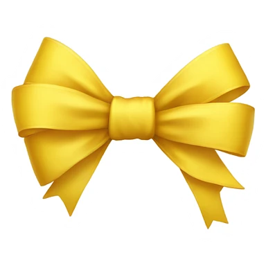 yellow bow sticker