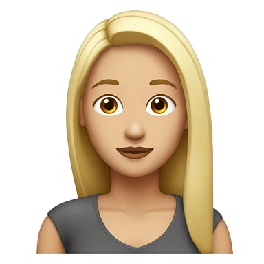 Mujer con pelo rojo, tez blanca y ojos café, pelo largo sticker