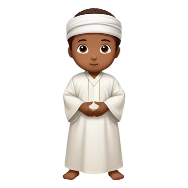 make an emoji of a one year old in kabbah sticker