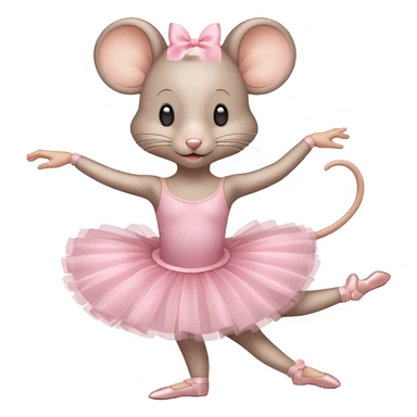 a ballet dancer mouse sticker