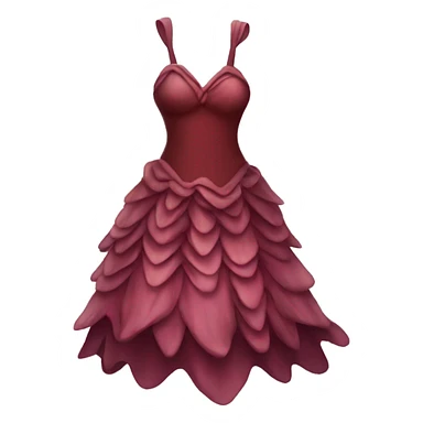 Burgundy fairy dress sticker