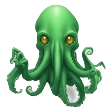 Fancy Human cthulhu salute with hand sticker