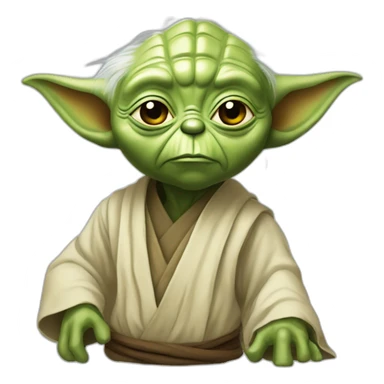 Yoda mourant sticker