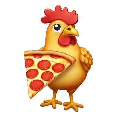 pizza chicken sticker