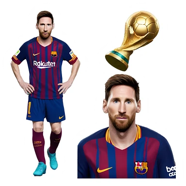 Messi qui a son ballon d’or  sticker