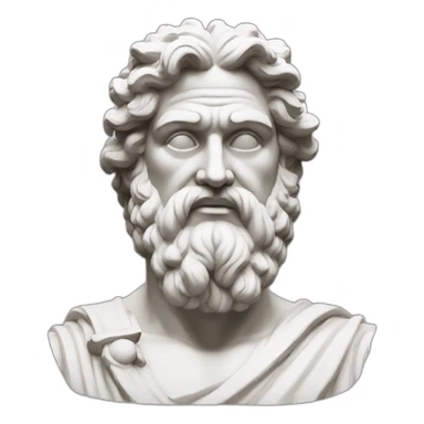 Zeus greek statue sticker