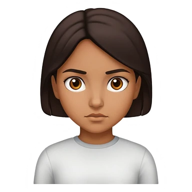 Hispanic girl determined look sticker