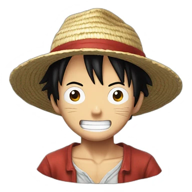 Luffy qui rigole sticker