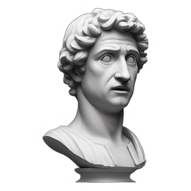confused italian statue sticker
