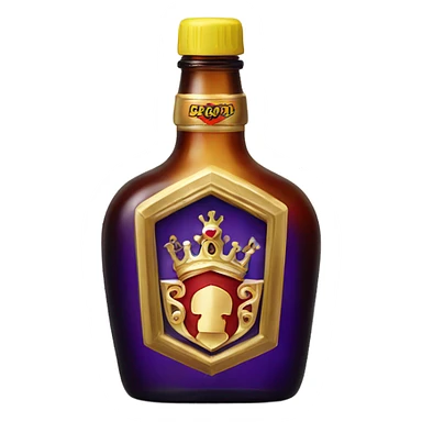 Crown royale drink bottle sticker