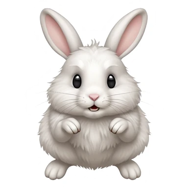 rabbit jumping sticker