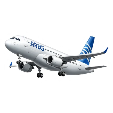 Airbus A320 of Airbus company sticker