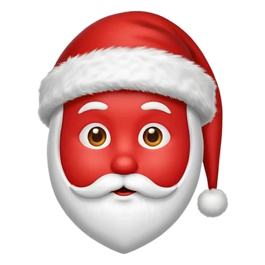 red heart in a santa hat sticker
