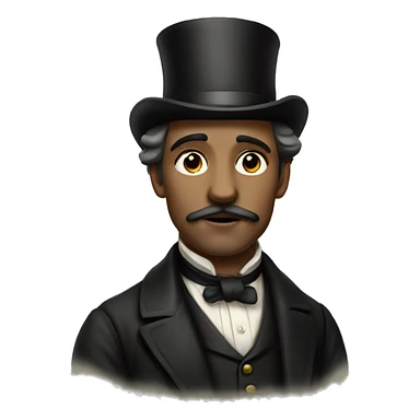 Victorian man sticker