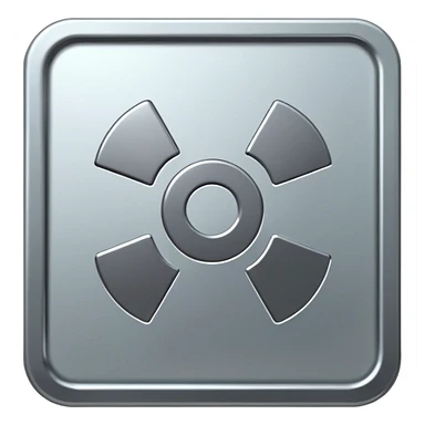 uranium metal plate sticker