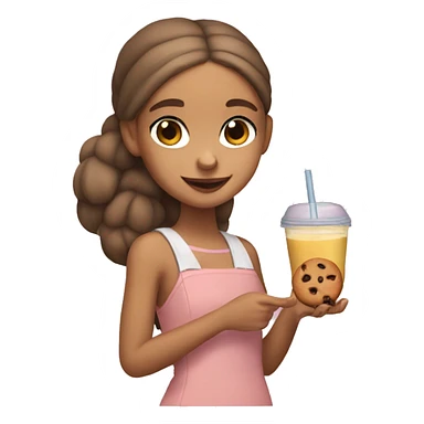 ariana grande with a tan holding a cookie and juice sticker