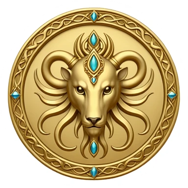 Eliphas Levi sigil, ornate, detailed, mystical sticker